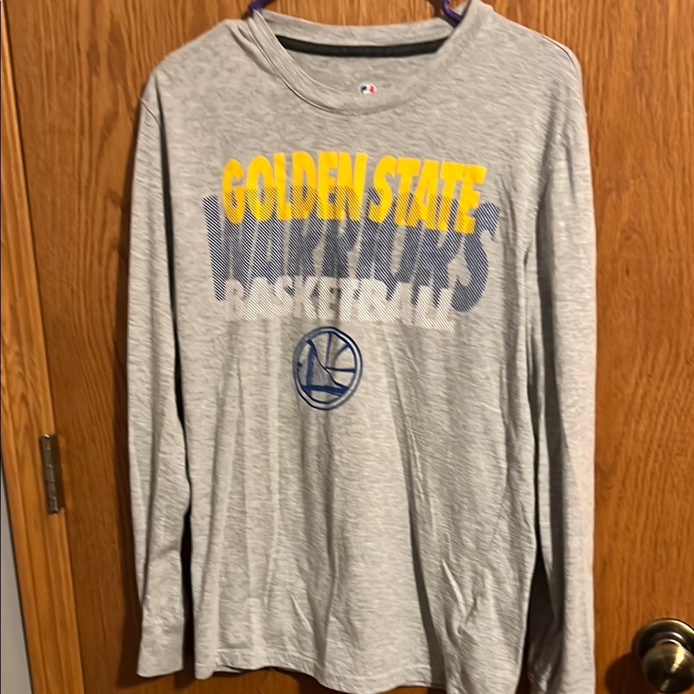Golden State Warriors Gray Long Sleeve Shirt